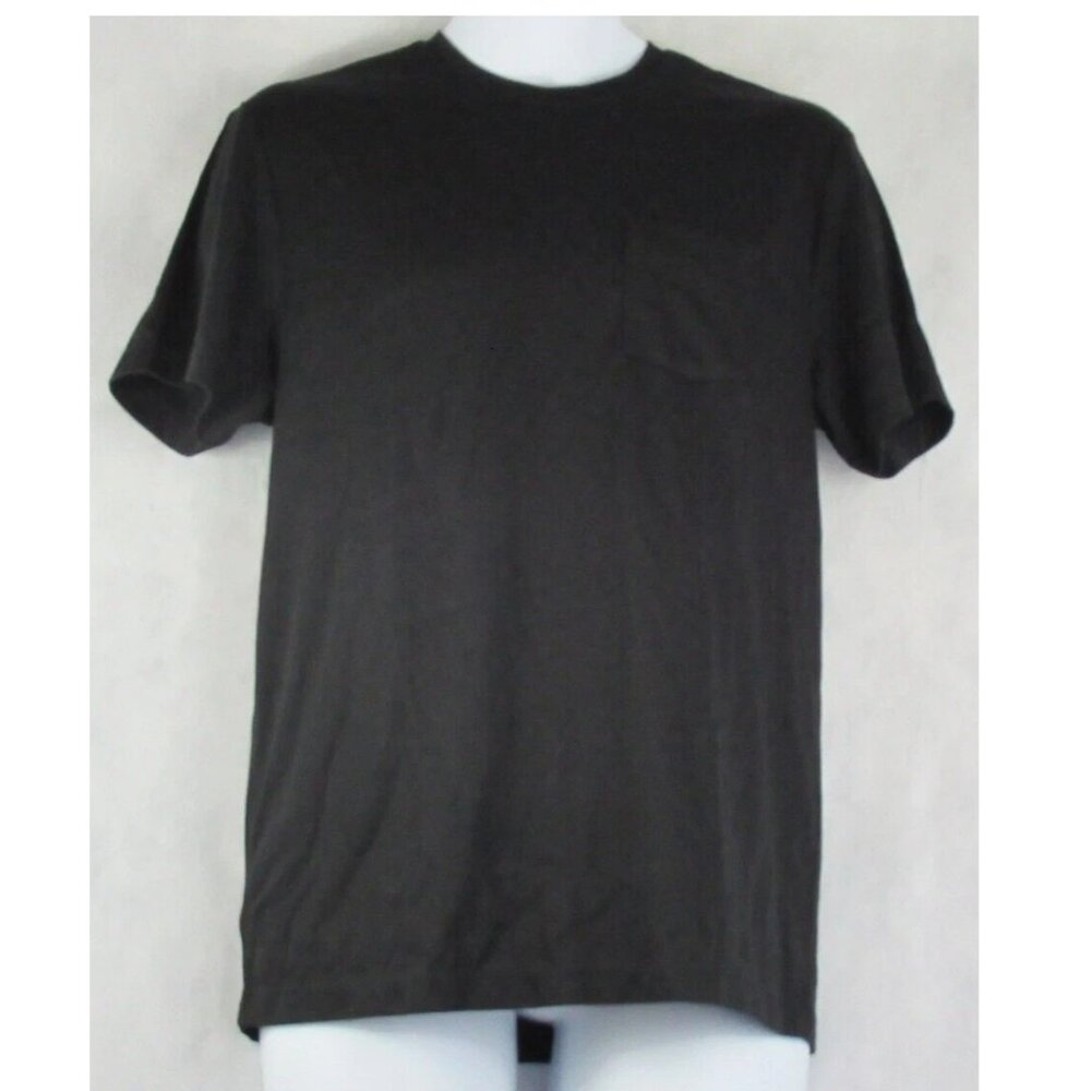 Alfani Men's Short-Sleeve Crewneck Pocket T-Shirt, Deep Black, Small